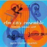 Quartets for Clarinet, Strings and Piano: Hindemith / Laderman / Schiff
