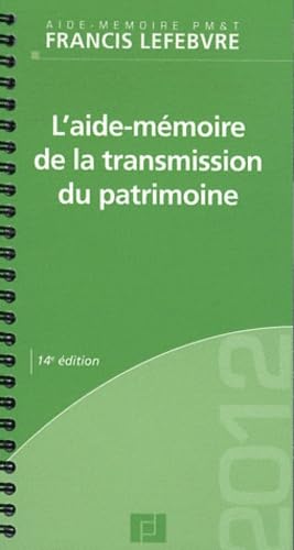 aide-mémoire transmission du patrimoine
