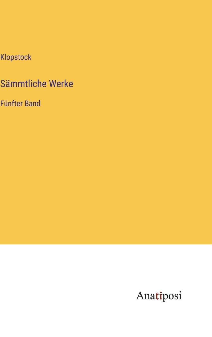 Sämmtliche Werke: Fünfter Band (German Edition)