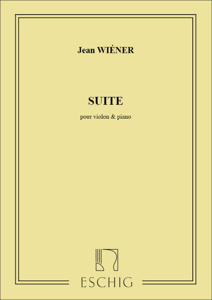 Suite Violon Et Piano