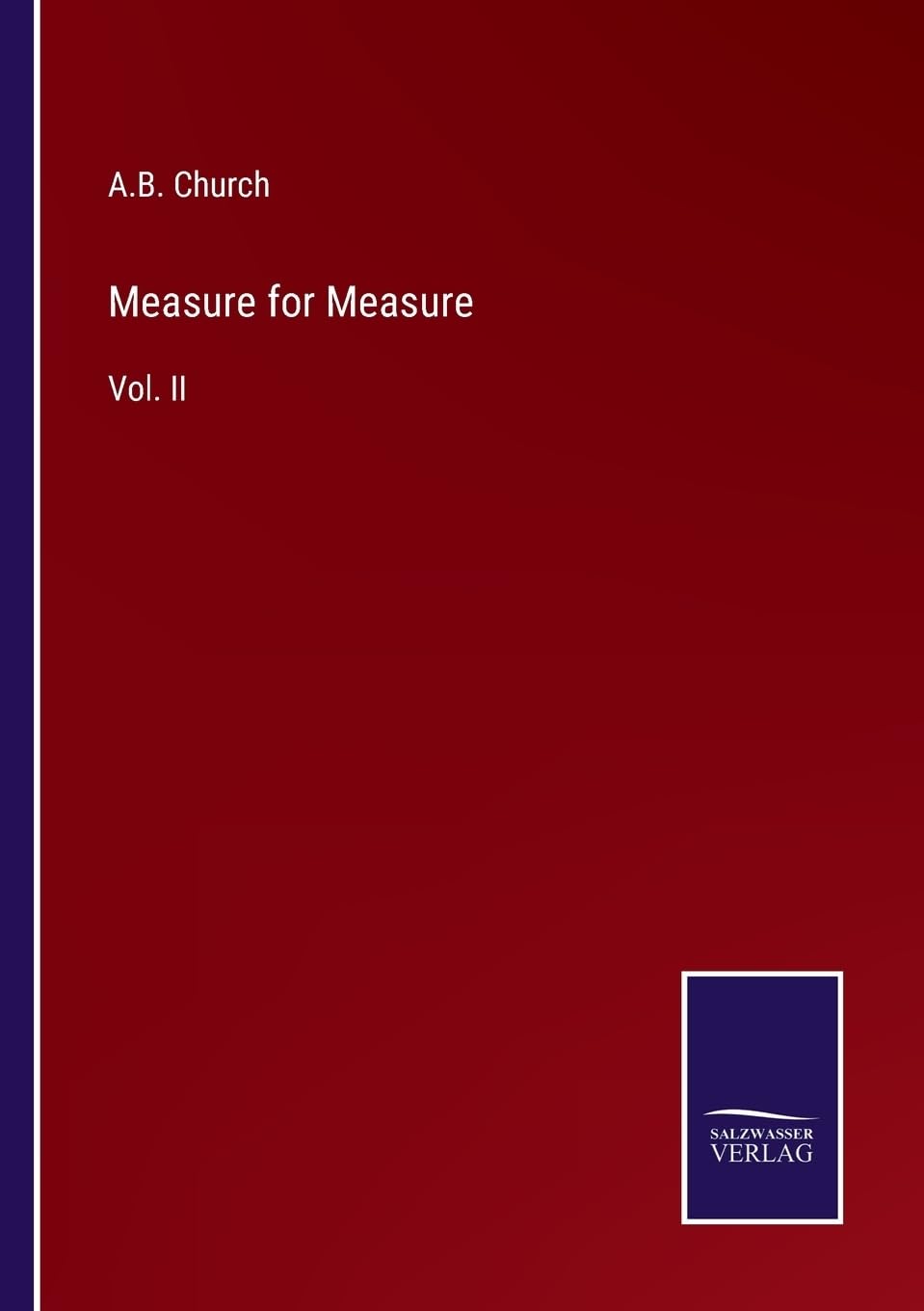 Measure for Measure: Vol. II