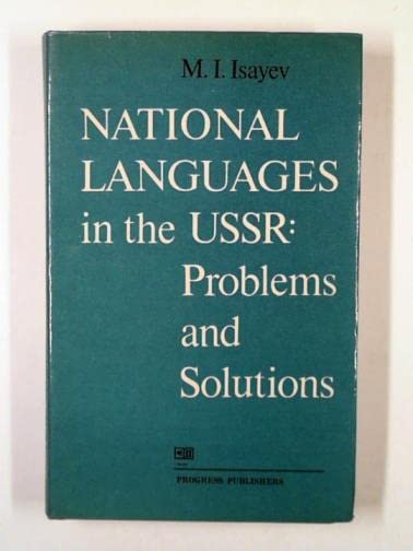 National languages in the USSR: problems and solutions
