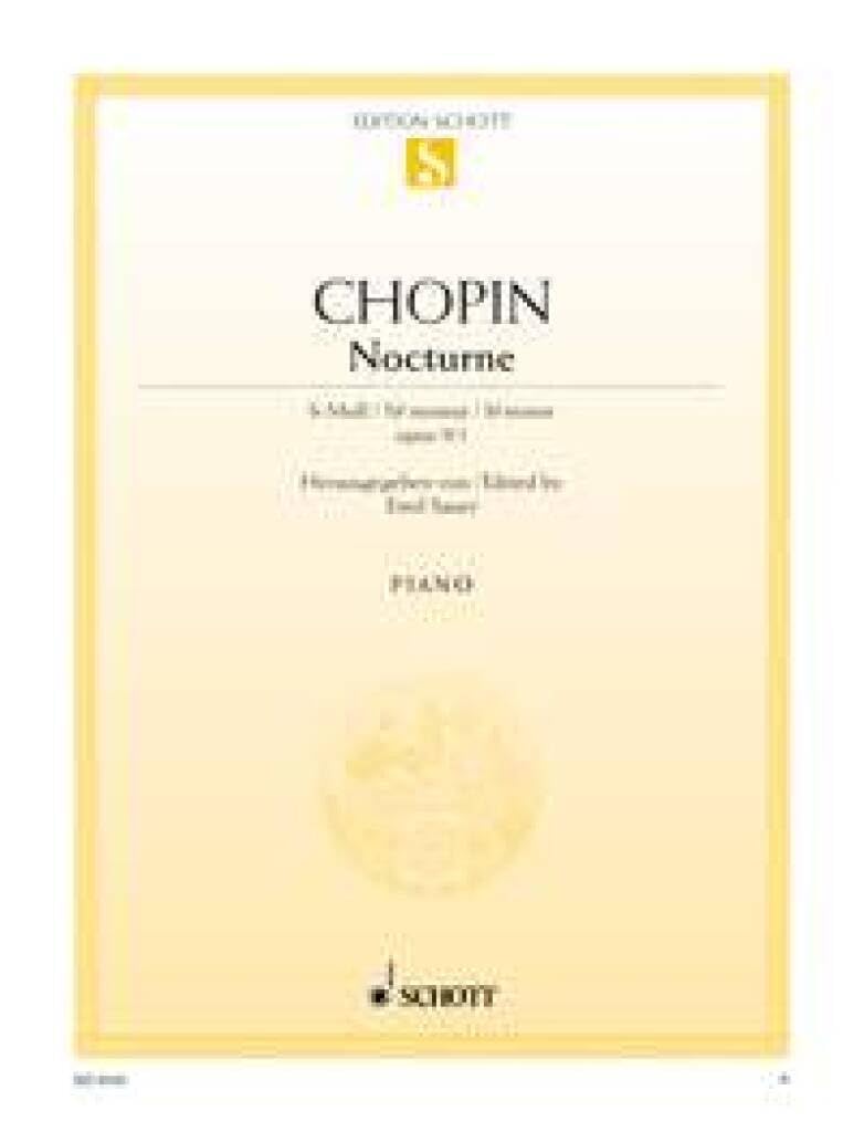 Nocturne Si bémol mineur: op. 9/1. piano.