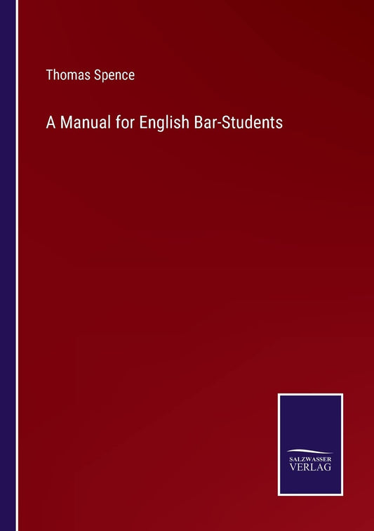 A Manual for English Bar-Students