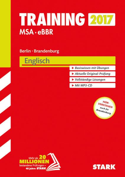 Training Mittlerer Schulabschluss Berlin 2017 - Englisch mit MP3-CD