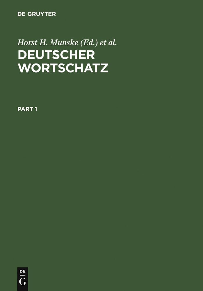 Deutscher Wortschatz: Lexikologische Studien. Ludwig Erich Schmitt zum 80. Geburtstag von seinen Marburger Schülern (Ger