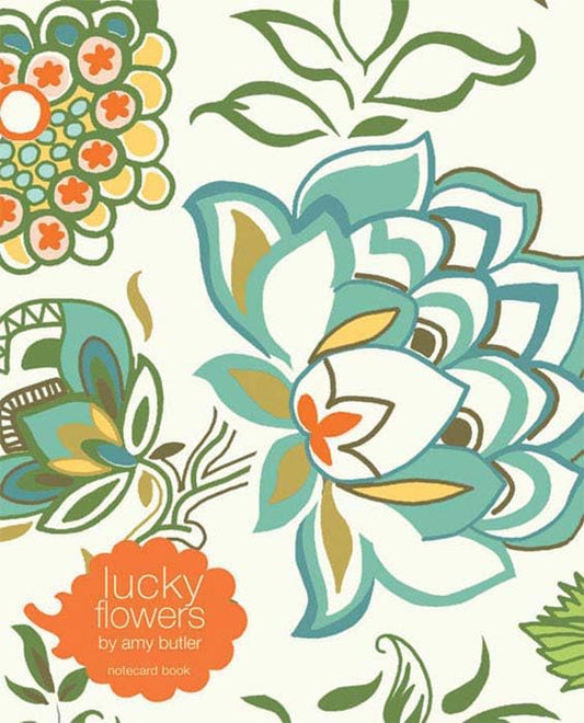 Lucky Flowers Notecard Book (Amy Butler Stationery Gift Set, Flower Pattern Paper and Envelopes)