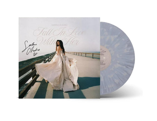 Sabrina Claudio, Fall In Love With Her, Limited Edition Signed Vinyl LP, White Splatter Clear