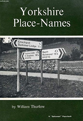 Yorkshire place-names (A "Dalesman" paperback)