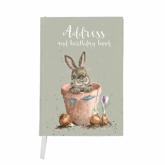 Wrendale Designs Address Book - The Flower Pot Hare