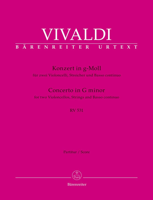Vivaldi: Concerto for 2 Cellos in G Minor, RV 531 (Full Score)