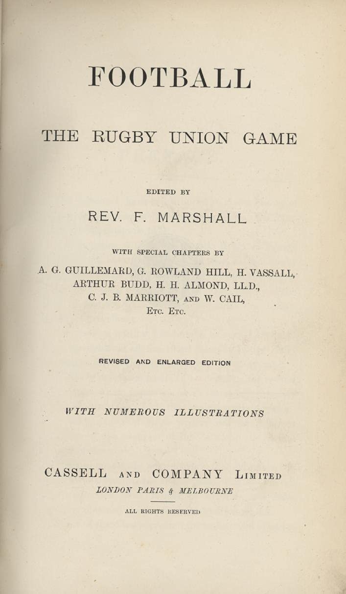 Football The Rugby Union Game