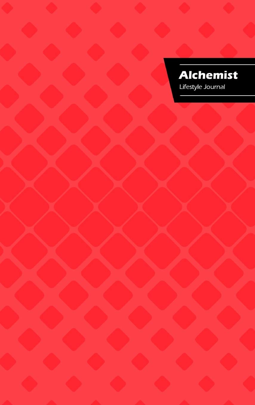 Alchemist Lifestyle Journal, Write-in Notebook, Dotted Lines, Wide Ruled, Medium Size 6 x 9 Inch (A5) Hardcover (Pink)