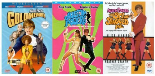 Austin Powers Trilogy Part 1, 2, 3 Complete DVD Collection: The International Man of Mystery / The Spy Who Shagged Me /
