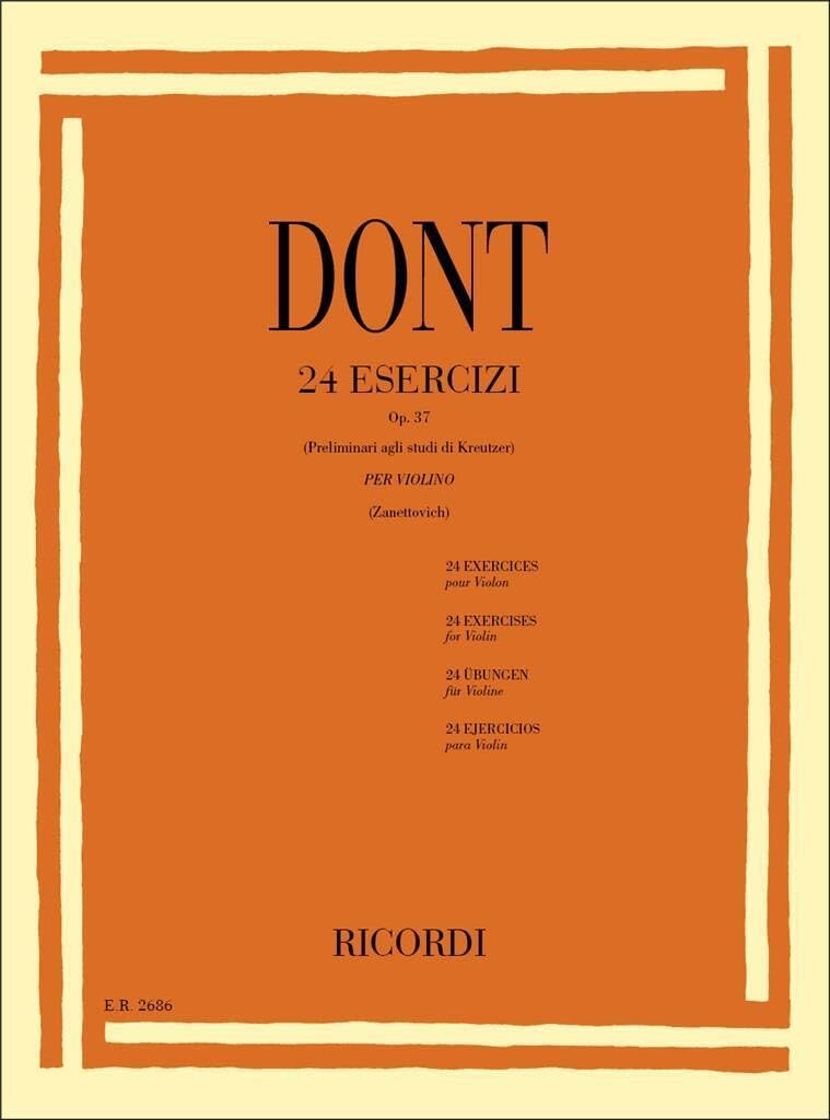 24 ESERCIZI PRELIMINARI AGLI STUDI DI KREUTZER VIOLON