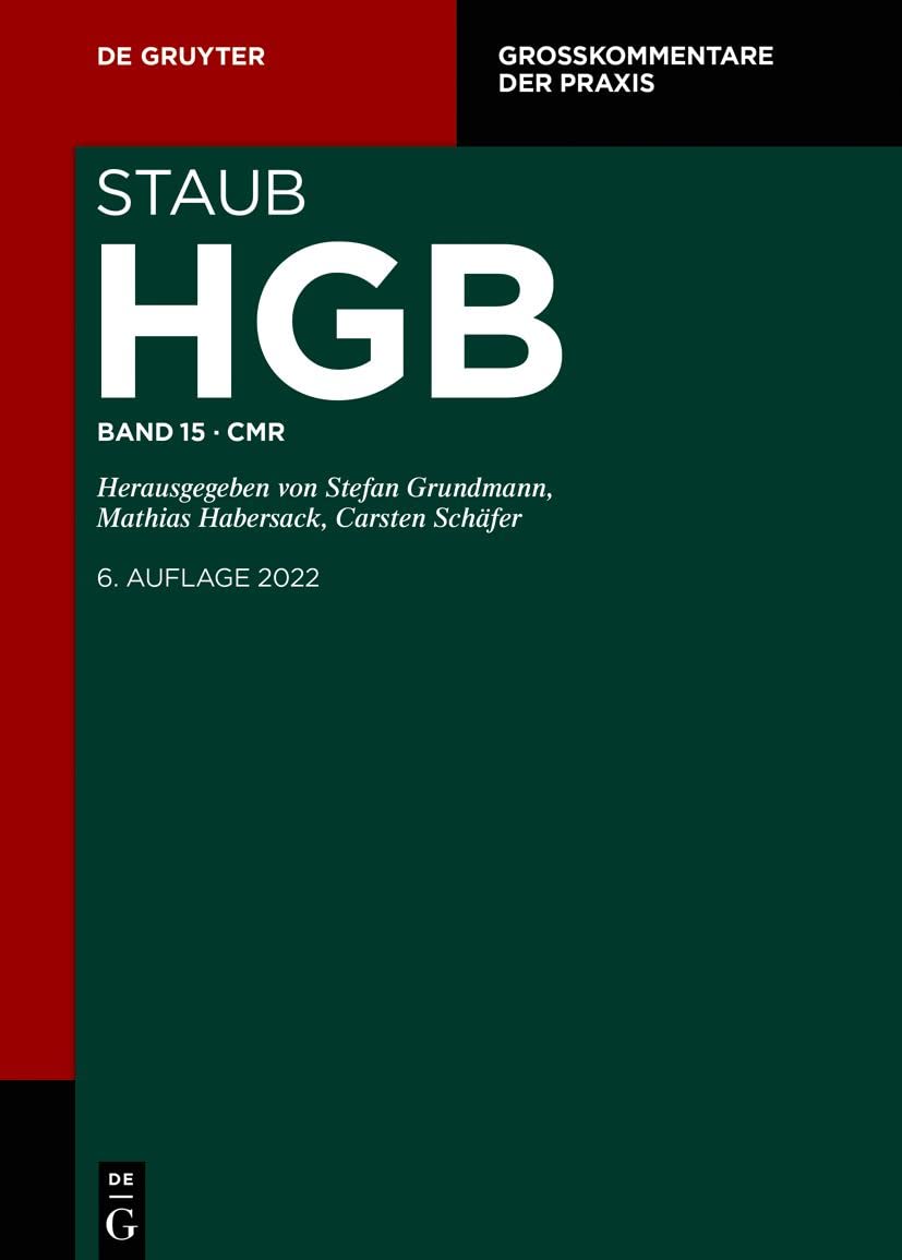 CMR (Großkommentare der Praxis) (German Edition)