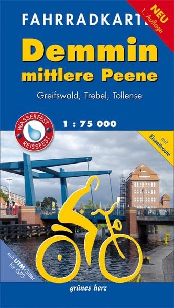 Demmin / Mittlere Peene 1 : 75 000 Pocket Fahrradkarte