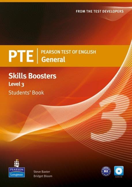 PEARSON TEST OF ENGLISH GENERAL SKILLS BOOSTER 3 STUDENTS' BOOK AND CD P