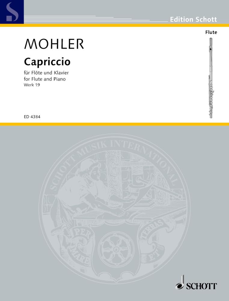Capriccio: op. 19. flute and piano.
