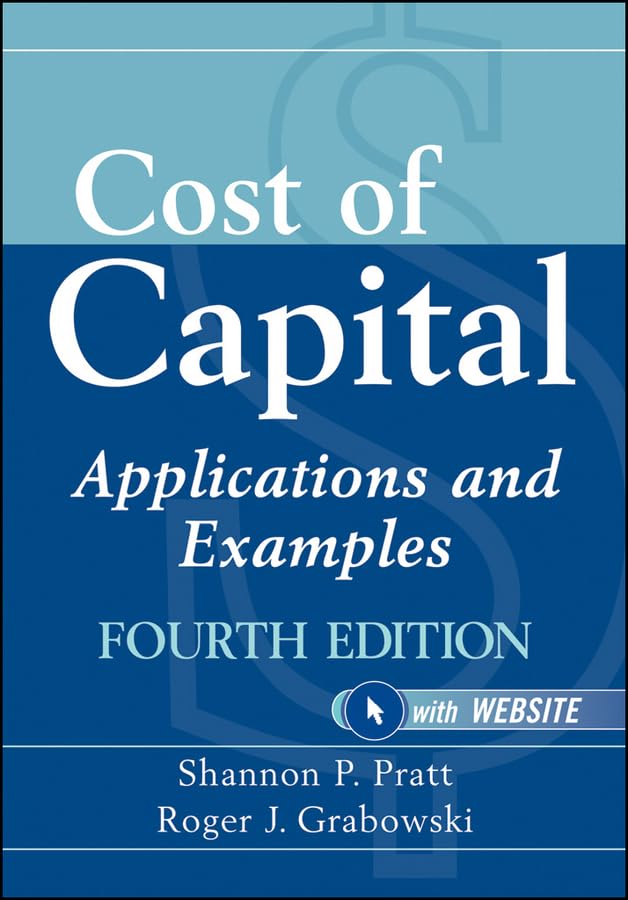 Cost of Capital: Applications and Examples