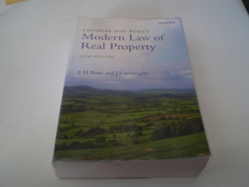 Cheshire and Burn's Modern Law of Real Property