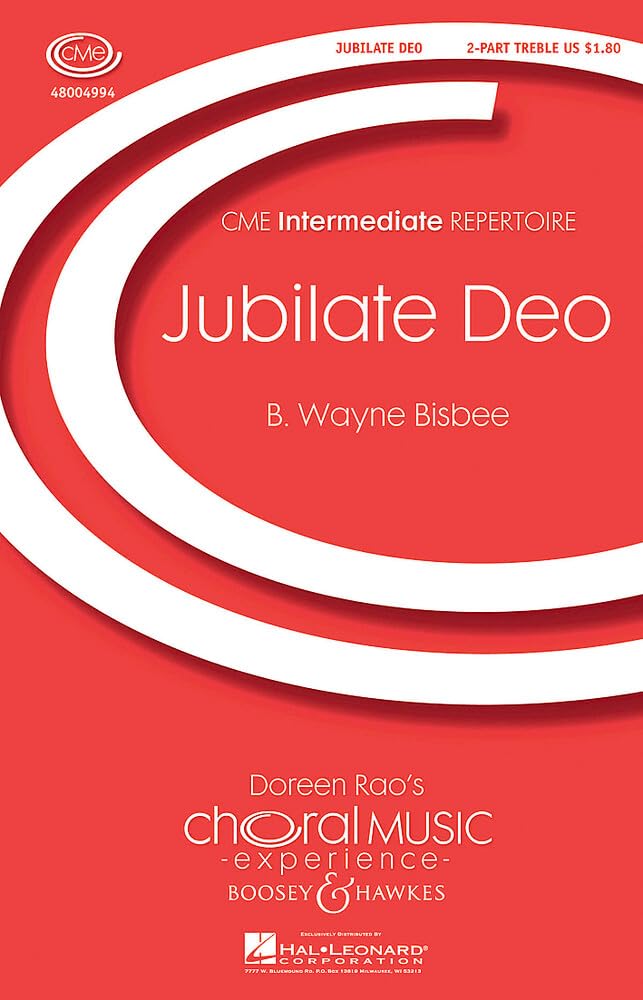 Jubilate Deo: 2-part treble voices (SS). Partition de chœur.