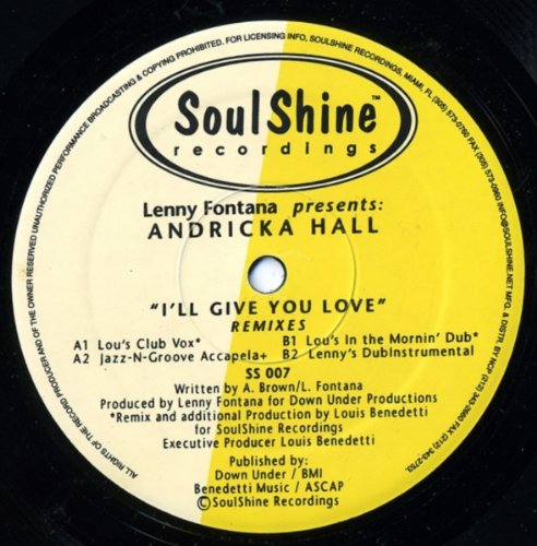 12" I'Ll Give You Love VINYL
