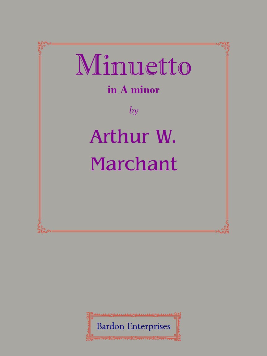 Minuetto in A minor for Organ