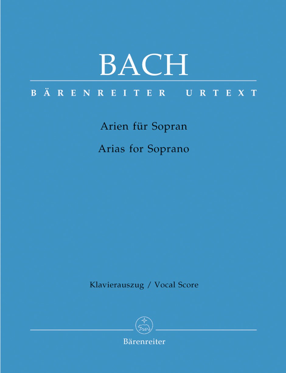 Bach: Arias for Soprano (Singing Score)