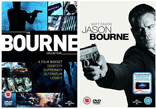 Jason Bourne Movie 1 - 5 Ultimate DVD Collection: Bourne Identity / Bourne Supremacy / Bourne Ultimatum / Bourne Legacy