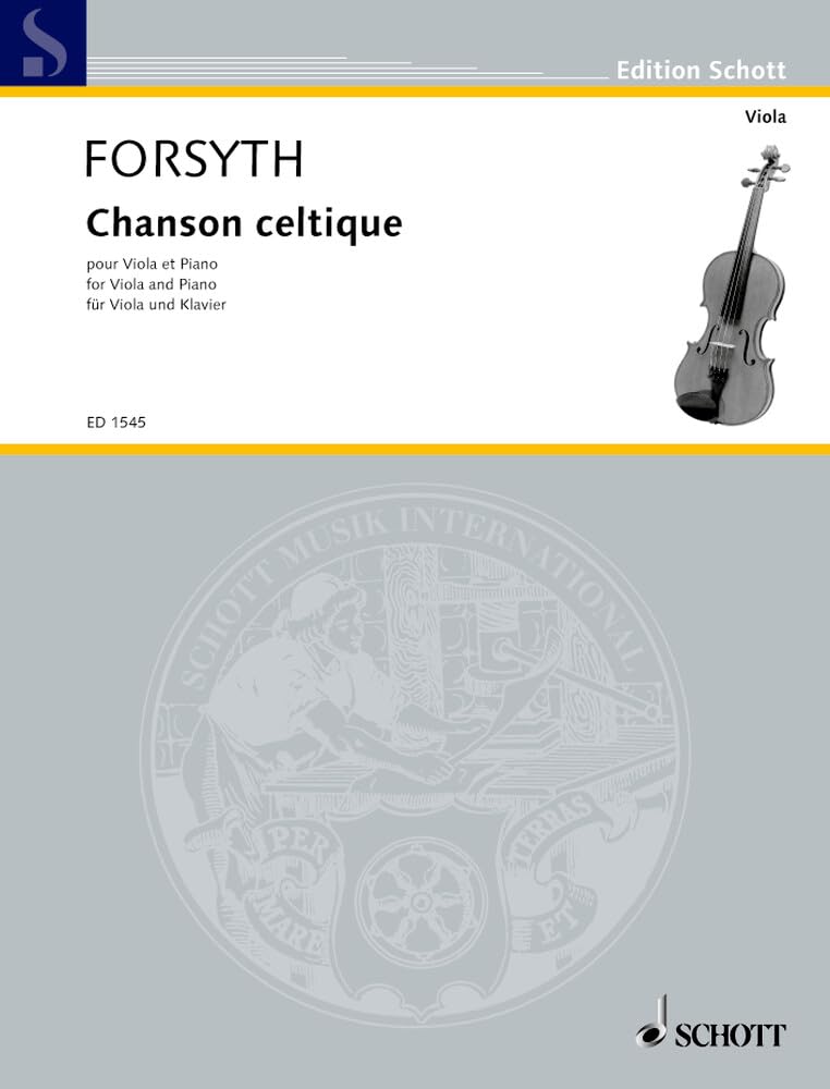 Chanson celtique: viola and piano.