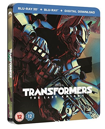Transformers The Last Knight 3D Limited Edition Steelbook /Import / Includes 2D Blu Ray