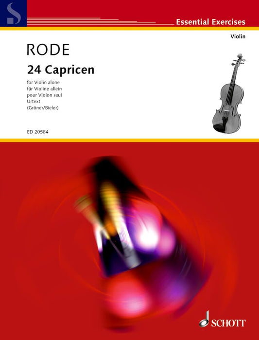 24 Caprices: en forme d'études, dans les 24 tons de la gamme. violin.