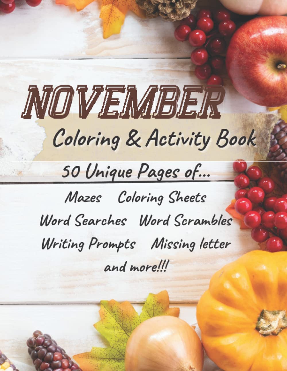 November Coloring & Activity Book