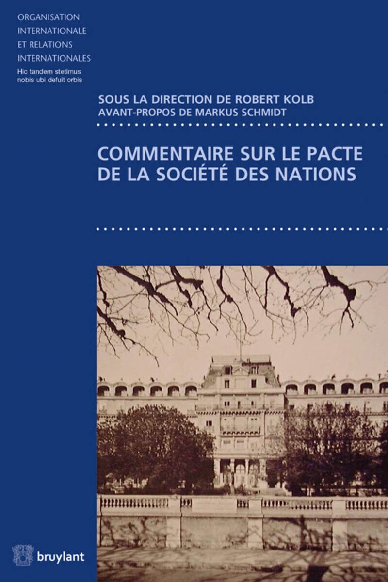 Commentaire sur le pacte de la SDN