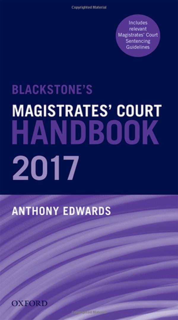 BLACKST MAGISTRATES COURT HANDB 2017