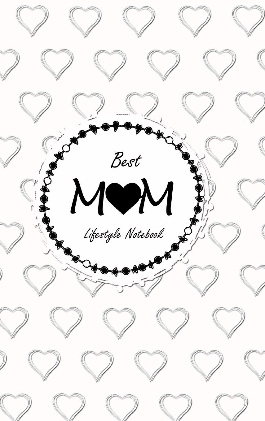 Best Mom Lifestyle Write-in Notebook, Dotted Lines, 288 Pages, Wide Ruled, Medium Size 6 x 9 In (A5) Hardcover (White)