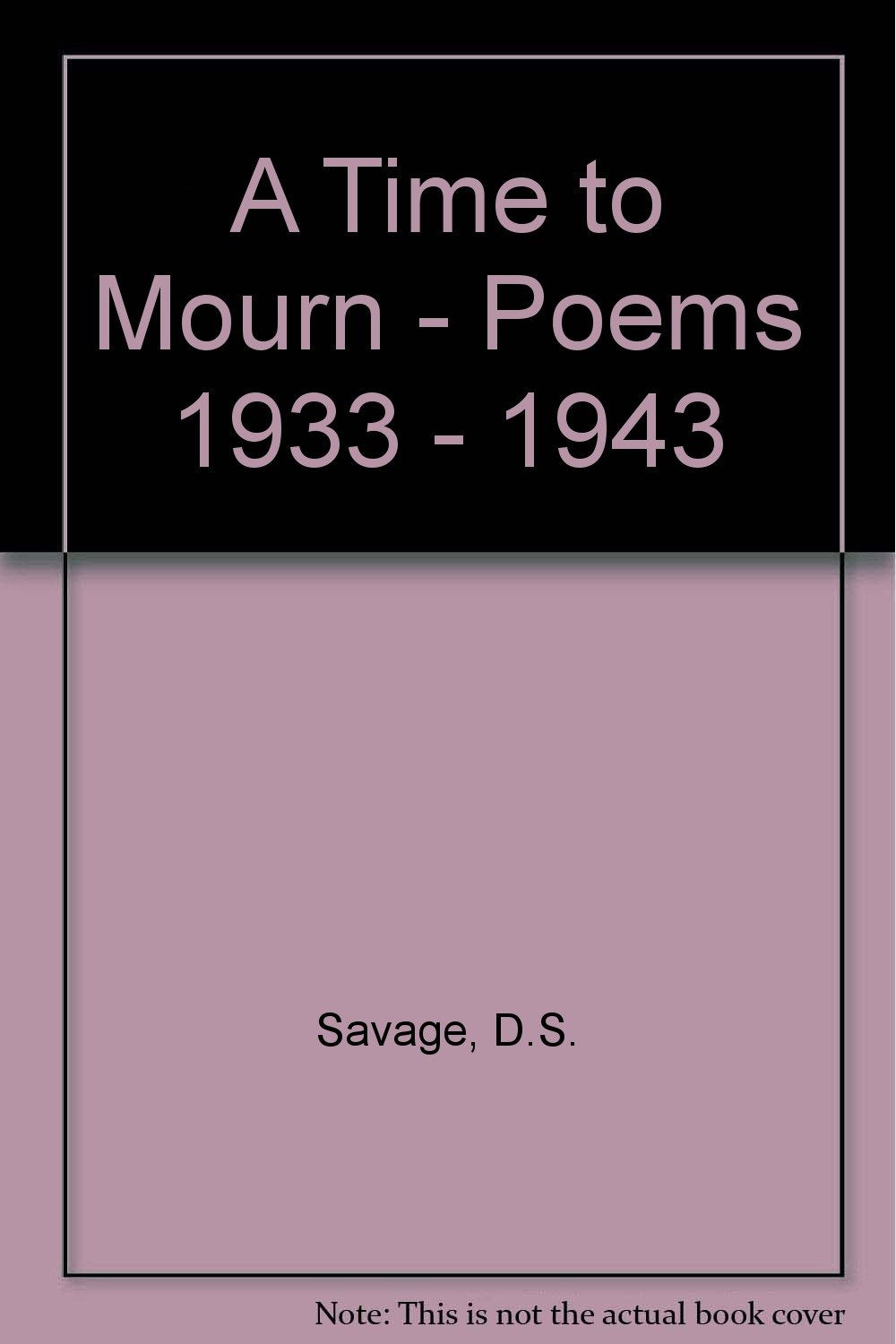 A time to mourn (poems 1934-1943)
