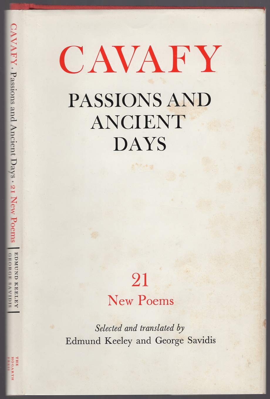 Passions and ancient days: twenty one new poems