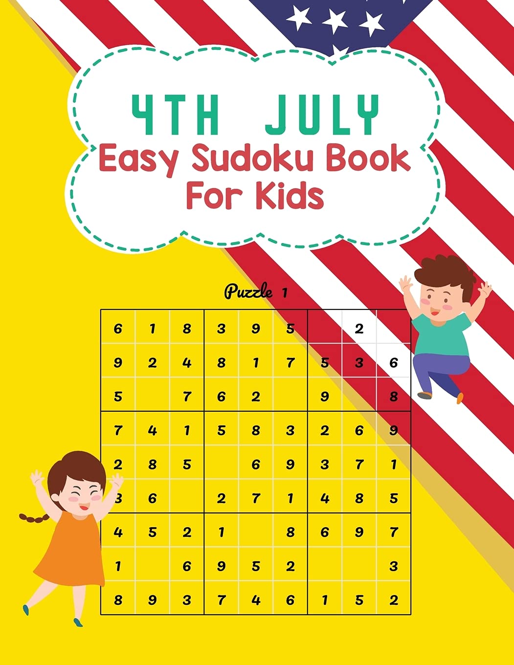 Sudoku Book for Kids: 4th July Easy Sudoku Puzzle Book for Childrens