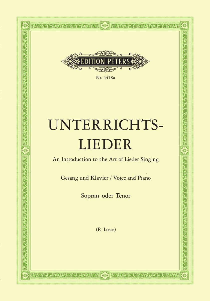 UNTERRICHTSLIEDER - AUSGABE FUR HOHE STIMME CHANT