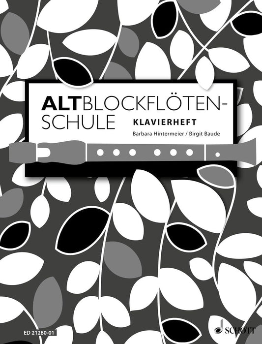 ALTBLOCKFLOTENSCHULE PIANO