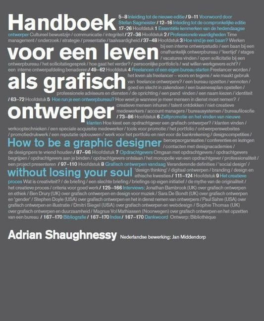 handboek voor een leven als grafisch ontwerper / druk 1