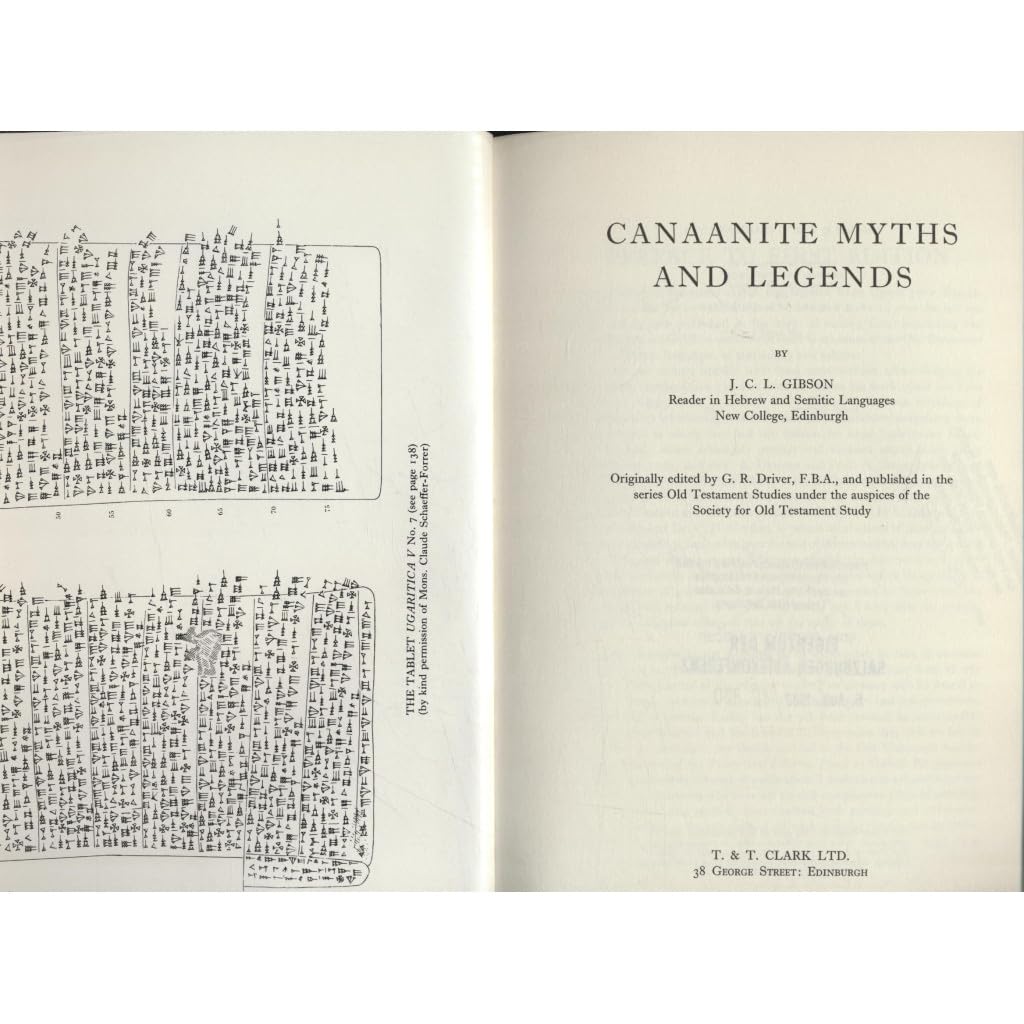 Canaanite Myths and Legends