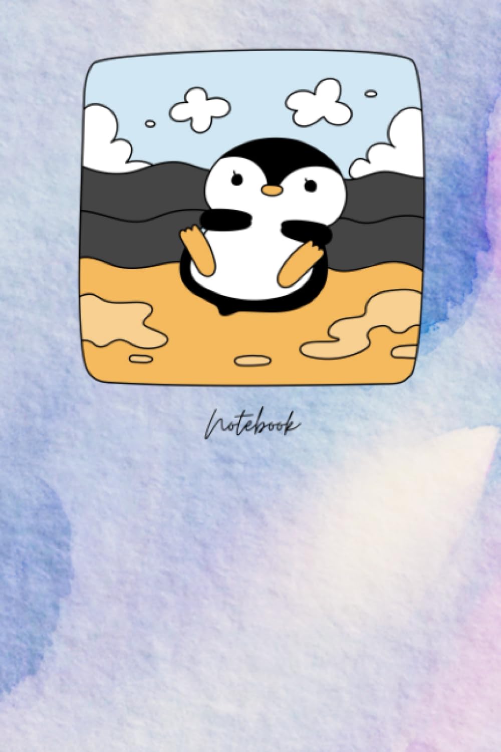 Penguin Notebook Journal A5: Cute Penguin Notepad Sketchbook for Writing Drawing, Penguin Themed Stationery Accessories Gifts, Penguin Small Mini Book