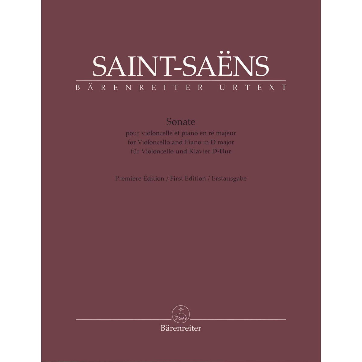 Saint-Saëns: Cello Sonata in D Major (Incomplete)