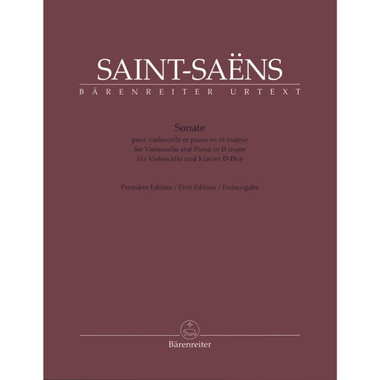Saint-Saëns: Cello Sonata in D Major (Incomplete)