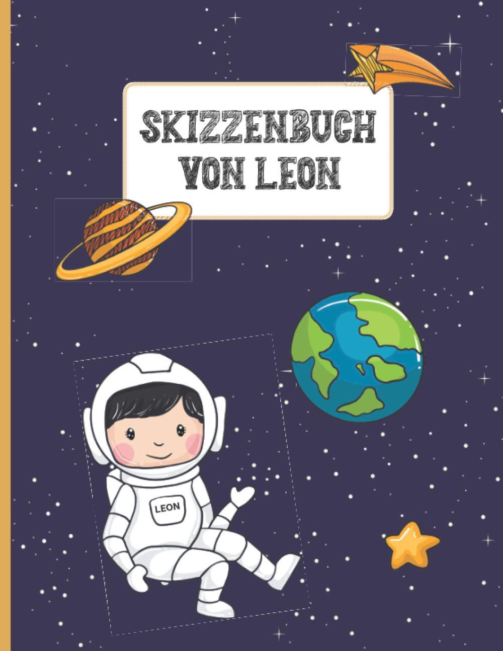 Name Leon Personalisiert Geschenk: Lustiges Skizzenbuch für Kinder mit dem Namen Leon | Individualisiertes Buch mit Leon