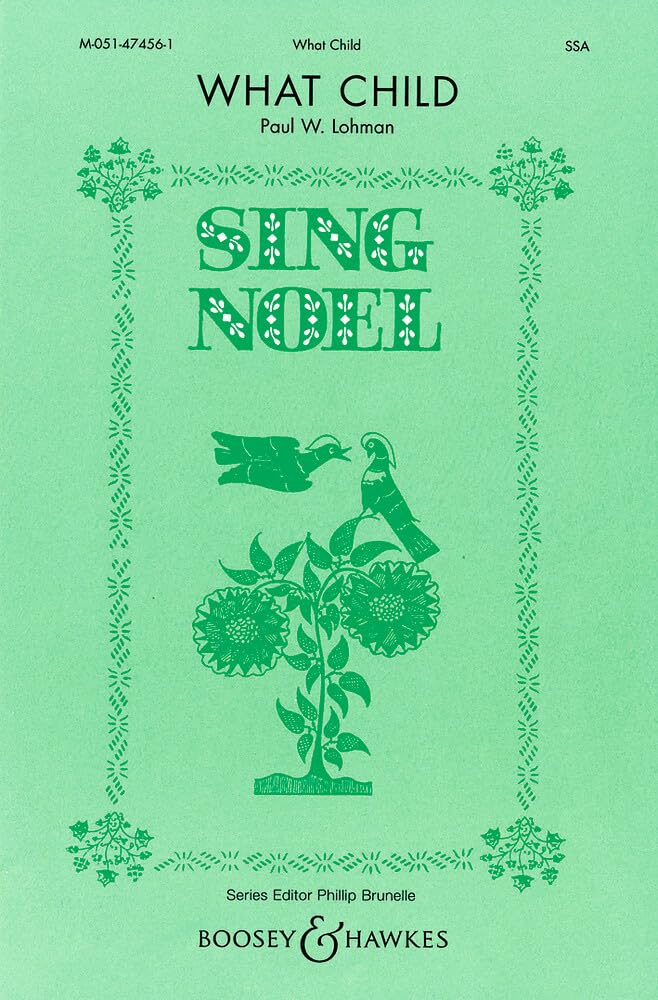What Child: treble choir (SSA) and piano (organ/harp). Partition de chœur.