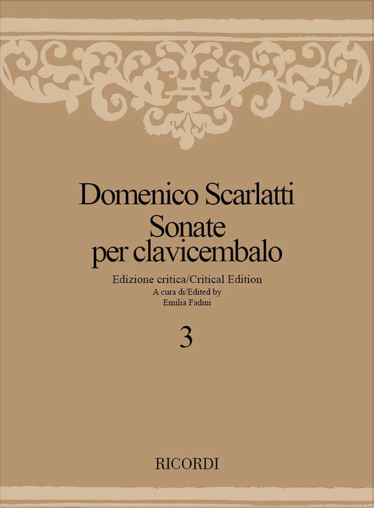 SONATE PER CLAVICEMBALO - VOLUME 3 CLAVECIN